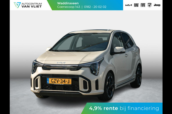 Kia Picanto 1.0 DPI GT-Line | MY25 | Stoel&Stuur Verwarming | Schuif/kanteldak | Clima | Cruise | Apple Carplay