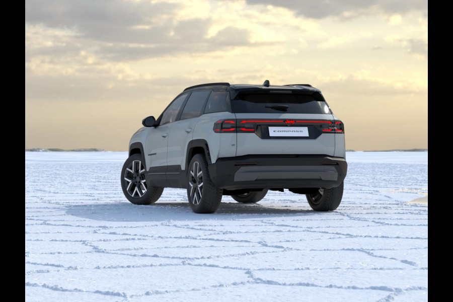 Jeep Compass First Edition 74 kWh | Adapt. Cruise | Camera | Carplay | 20" | Elektr. A-Klep | Navi | Winter Pack
