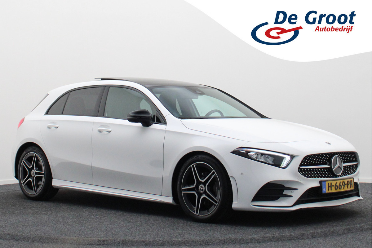 Mercedes-Benz A-Klasse 160 Business Solution AMG Panoramadak, Camera, Cruise, Apple Carplay, Virtual Cockpit, LED, 18'' Mercedes-Benz A-Klasse 160 Business Solution AMG Panoramadak, Camera, Cruise, Apple Carplay, Virtual Cockpit, LED, 18''