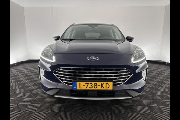 Ford Kuga 2.5 PHEV Titanium X (INCL-BTW) *LEATHER-MICROFIBRE | FULL-LED | DIGI-COCKPIT | ADAPTIVE-CRUISE | BLINDSPOT | PARK-PILOT | CAMERA | NAVI-FULLMAP | HEATED-COMFORT-SEATS | CARPLAY | DAB | LANE-ASSIST | 17"ALU*