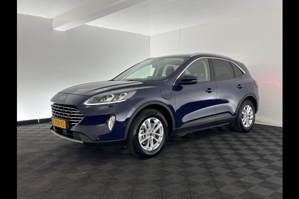 Ford Kuga 2.5 PHEV Titanium X (INCL-BTW) *LEATHER-MICROFIBRE | FULL-LED | DIGI-COCKPIT | ADAPTIVE-CRUISE | BLINDSPOT | PARK-PILOT | CAMERA | NAVI-FULLMAP | HEATED-COMFORT-SEATS | CARPLAY | DAB | LANE-ASSIST | 17"ALU*