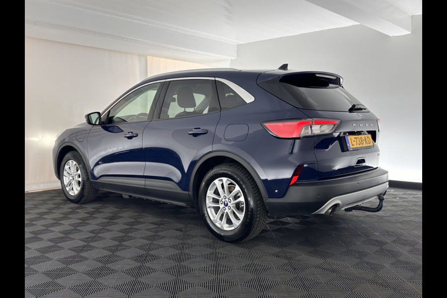 Ford Kuga 2.5 PHEV Titanium X (INCL-BTW) *LEATHER-MICROFIBRE | FULL-LED | DIGI-COCKPIT | ADAPTIVE-CRUISE | BLINDSPOT | PARK-PILOT | CAMERA | NAVI-FULLMAP | HEATED-COMFORT-SEATS | CARPLAY | DAB | LANE-ASSIST | 17"ALU*