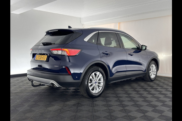 Ford Kuga 2.5 PHEV Titanium X (INCL-BTW) *LEATHER-MICROFIBRE | FULL-LED | DIGI-COCKPIT | ADAPTIVE-CRUISE | BLINDSPOT | PARK-PILOT | CAMERA | NAVI-FULLMAP | HEATED-COMFORT-SEATS | CARPLAY | DAB | LANE-ASSIST | 17"ALU*