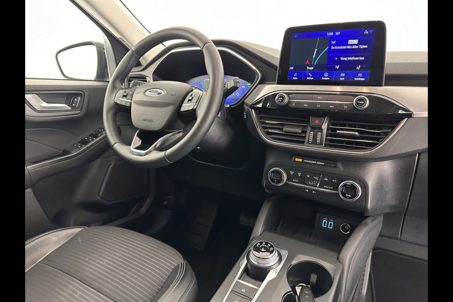 Ford Kuga 2.5 PHEV Titanium X (INCL-BTW) *LEATHER-MICROFIBRE | FULL-LED | DIGI-COCKPIT | ADAPTIVE-CRUISE | BLINDSPOT | PARK-PILOT | CAMERA | NAVI-FULLMAP | HEATED-COMFORT-SEATS | CARPLAY | DAB | LANE-ASSIST | 17"ALU*