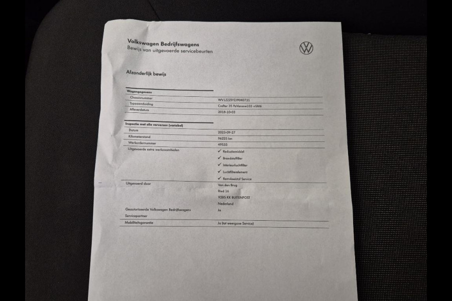 Volkswagen Crafter 35 2.0 TDI L3H3 Highline AIRCO / CRUISE CONTROLE / NAVI / CAMERA / TREKHAAK / CARPLAY