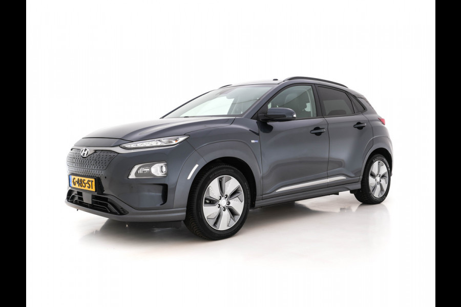 Hyundai Kona EV Premium 64 kWh (INCL-BTW) *PANO | FULL-LEATHER | HEAD-UP | FULL-LED | NAVI-FULLMAP | DAB | ADAPTIVE-CRUISE | KRELL-AUDIO | KEYLESS | CAMERA | BLIND-SPOT | LANE-ASSIST | DIGI-COCKPIT | COMFORT-SEATS | TOWBAR