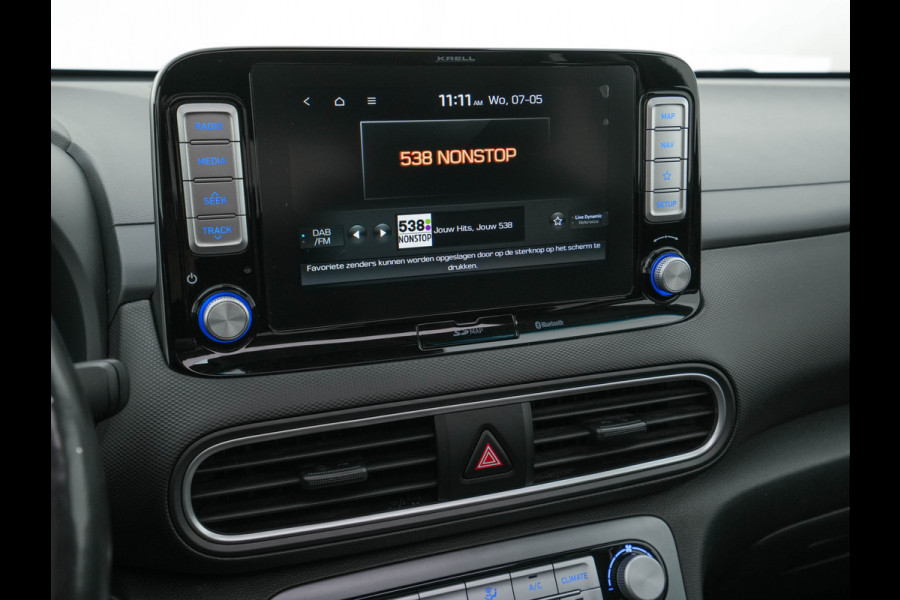 Hyundai Kona EV Premium 64 kWh (INCL-BTW) *PANO | FULL-LEATHER | HEAD-UP | FULL-LED | NAVI-FULLMAP | DAB | ADAPTIVE-CRUISE | KRELL-AUDIO | KEYLESS | CAMERA | BLIND-SPOT | LANE-ASSIST | DIGI-COCKPIT | COMFORT-SEATS | TOWBAR