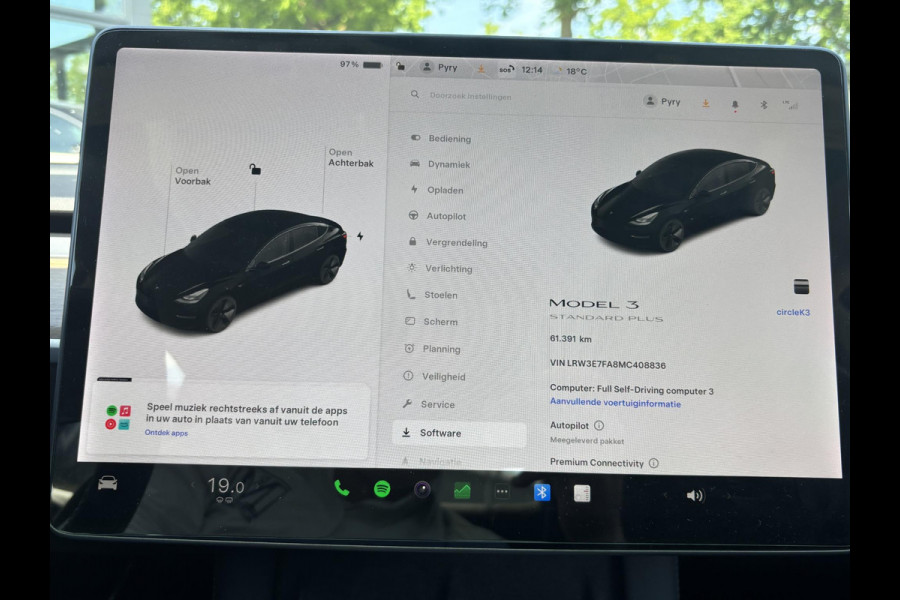 Tesla Model 3 Standard RWD Plus 60 kWh AUTOPILOT | LEDER | RIJKLAAR INCL. 12 MND,. BOVAGGARANTIE