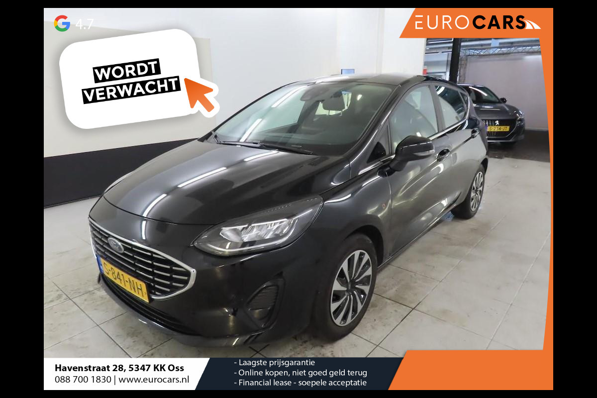 Ford Fiesta 1.0 EcoBoost Hybrid Titanium Climate control Navigatie Cruise control LED Apple Carplay/ Android Auto Achteruitrij camera Parkeersensor voor Ford Fiesta 1.0 EcoBoost Hybrid Titanium Climate control Navigatie Cruise control LED Apple Carplay/ Android Auto Achteruitrij camera Parkeersensor voor