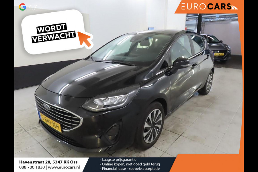 Ford Fiesta 1.0 EcoBoost Hybrid Titanium Climate control Navigatie Cruise control LED Apple Carplay/ Android Auto Achteruitrij camera Parkeersensor voor