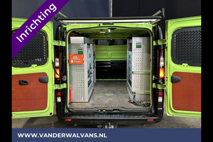 Renault Trafic 1.6 dCi L1H1 inrichting Euro6 Airco | Imperiaal | Trekhaak | Navigatie | Cruisecontrol | LED Parkeersensoren, Bijrijdersbank