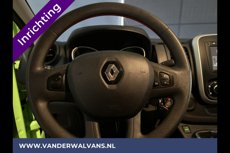 Renault Trafic 1.6 dCi L1H1 inrichting Euro6 Airco | Imperiaal | Trekhaak | Navigatie | Cruisecontrol | LED Parkeersensoren, Bijrijdersbank