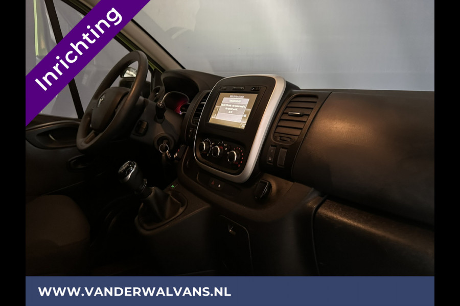 Renault Trafic 1.6 dCi L1H1 inrichting Euro6 Airco | Imperiaal | Trekhaak | Navigatie | Cruisecontrol | LED Parkeersensoren, Bijrijdersbank
