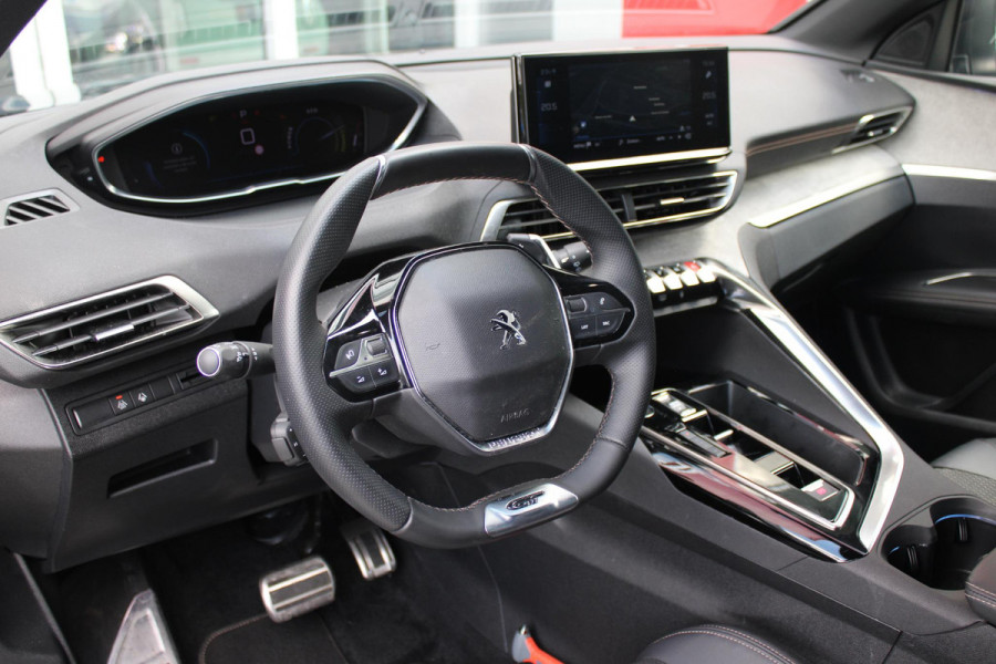 Peugeot 3008 1.2 Hybrid 136PK GT | 360° CAMERA | NAVIGATIE | ADAPTIVE CRUISE CONTROL | APPLE CARPLAY/ANDROID AUTO | CLIMATE CONTROL | 18" LICHTMETALEN VELGEN | DODEHOEK DETECTIE | KEYLESS ENTRY/START | FULL LED KOPLAMPEN | PARKEERSENSOREN VOOR EN ACHTER | DAB+ RADIO | LANE ASSIST |
