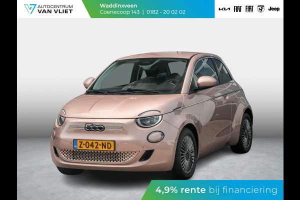 Fiat 500E 42 kWh | Clima | Cruise | Pack Winter | BSM | 16" | LED | Apple Carplay