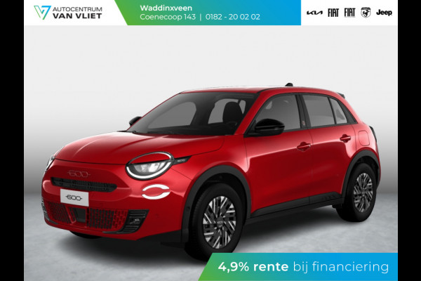 Fiat 600E RED 54 kWh | Clima | Cruise | LED | PDC | Apple Carplay |