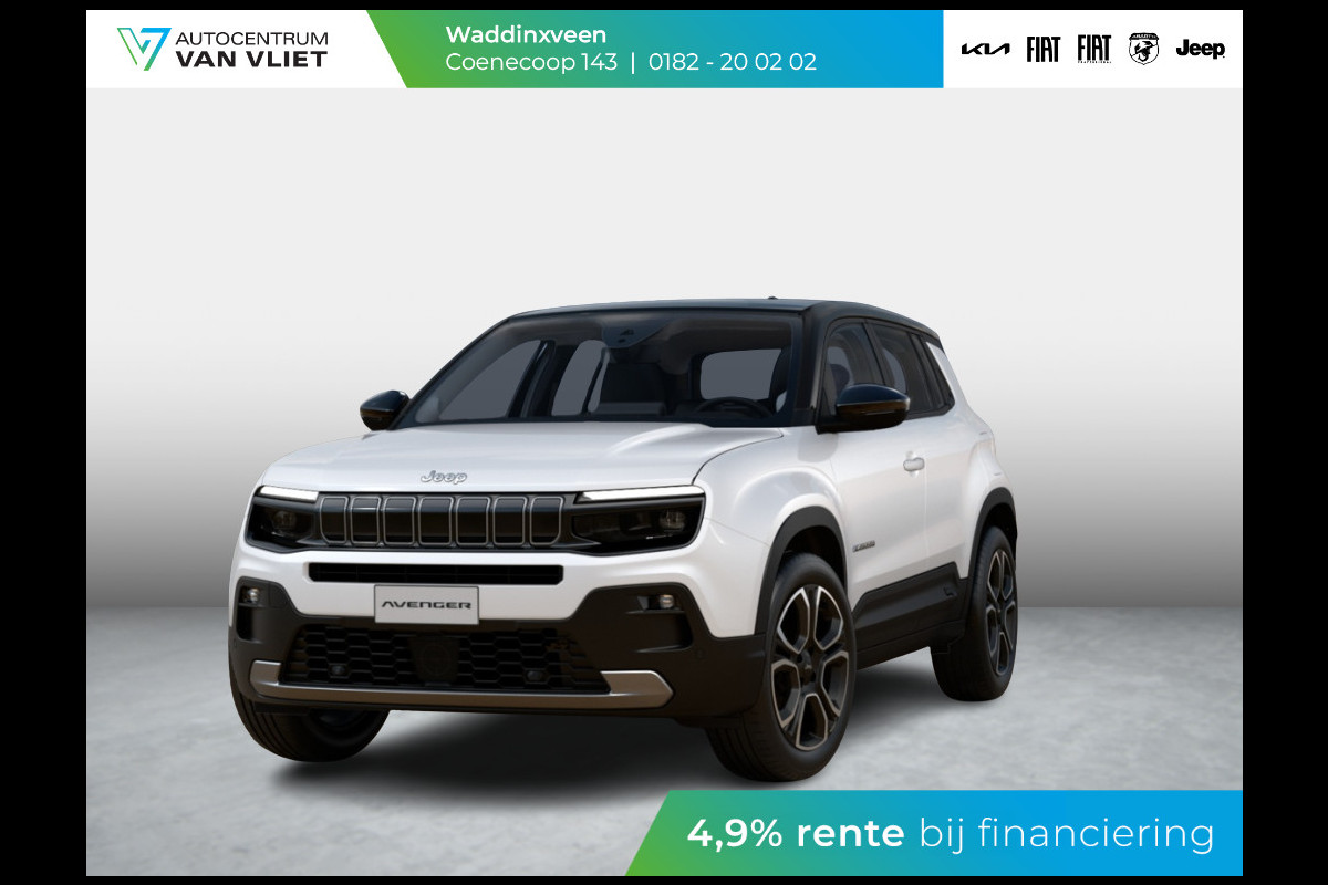 Jeep Avenger 1.2 e-Hybrid Summit | Winter Pack | Schuif/Kanteldak | Infotainment&Convience Pack | Bicolore Jeep Avenger 1.2 e-Hybrid Summit | Winter Pack | Schuif/Kanteldak | Infotainment&Convience Pack | Bicolore