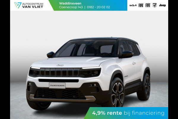 Jeep Avenger Summit 54 kWh | Schuif/Kanteldak | Leder&Winter Pack | Info&Convenience Pack | Full Operational Lease € 599,-