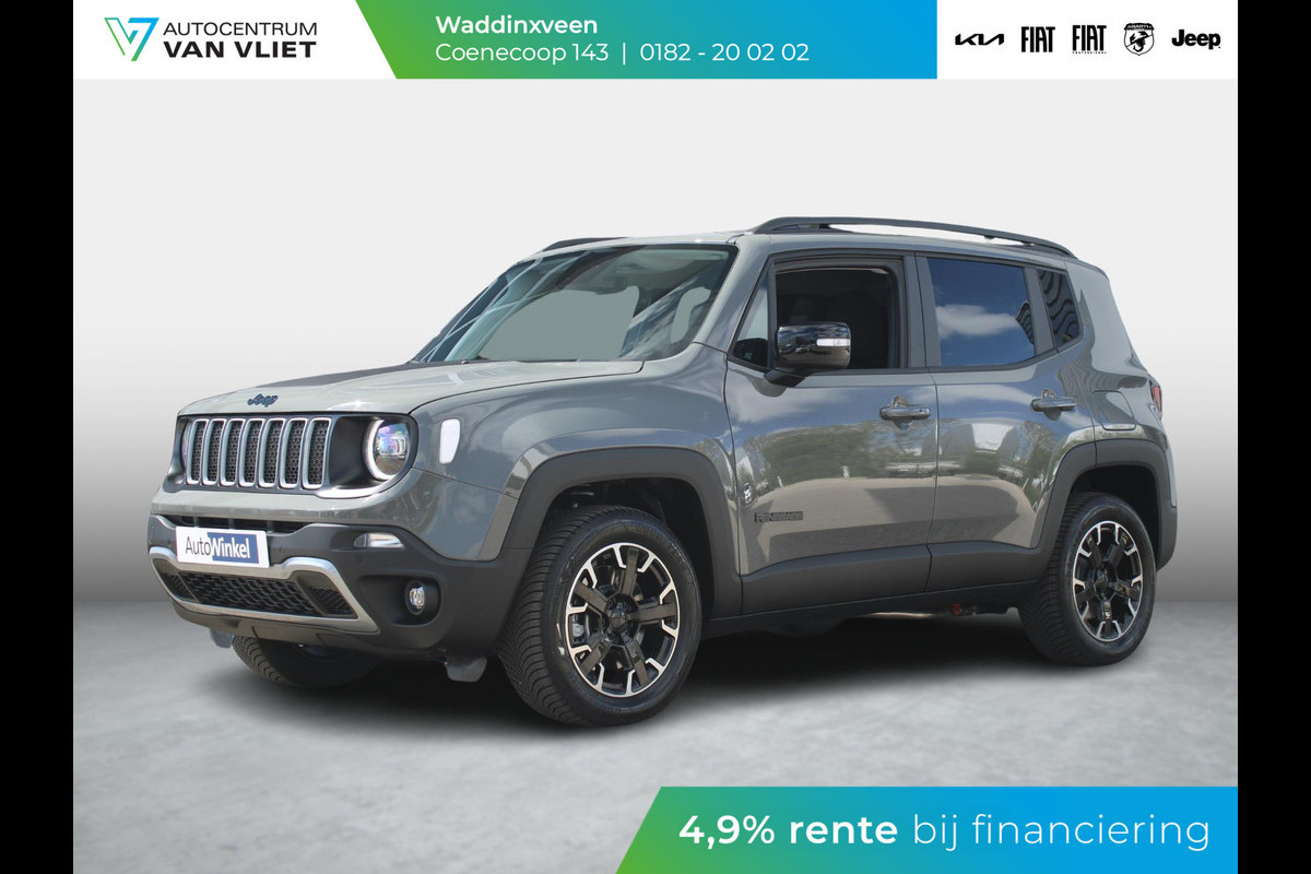 Jeep Renegade 4xe 240 Plug-in Hybrid Electric New Upland | Clima | Apple Carplay | Adapt. Cruise | Dakrails | Priv. Glass | LED | Navi | 17" | PDC | Sting Grey Jeep Renegade 4xe 240 Plug-in Hybrid Electric New Upland | Clima | Apple Carplay | Adapt. Cruise | Dakrails | Priv. Glass | LED | Navi | 17" | PDC | Sting Grey