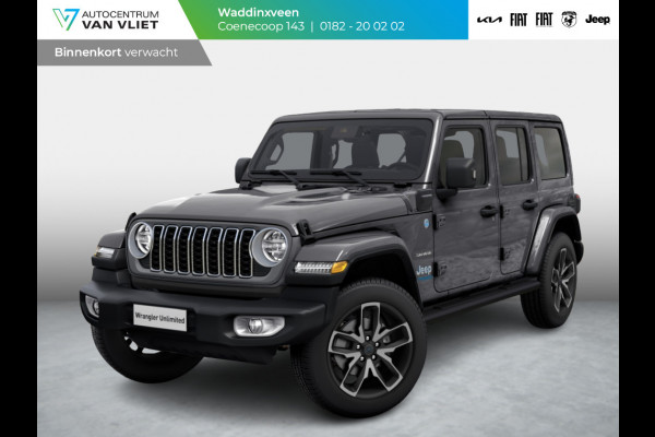 Jeep Wrangler Unlimited 4xe 380 Sahara | MY25 | 20" met M+S banden | Geel kenteken !