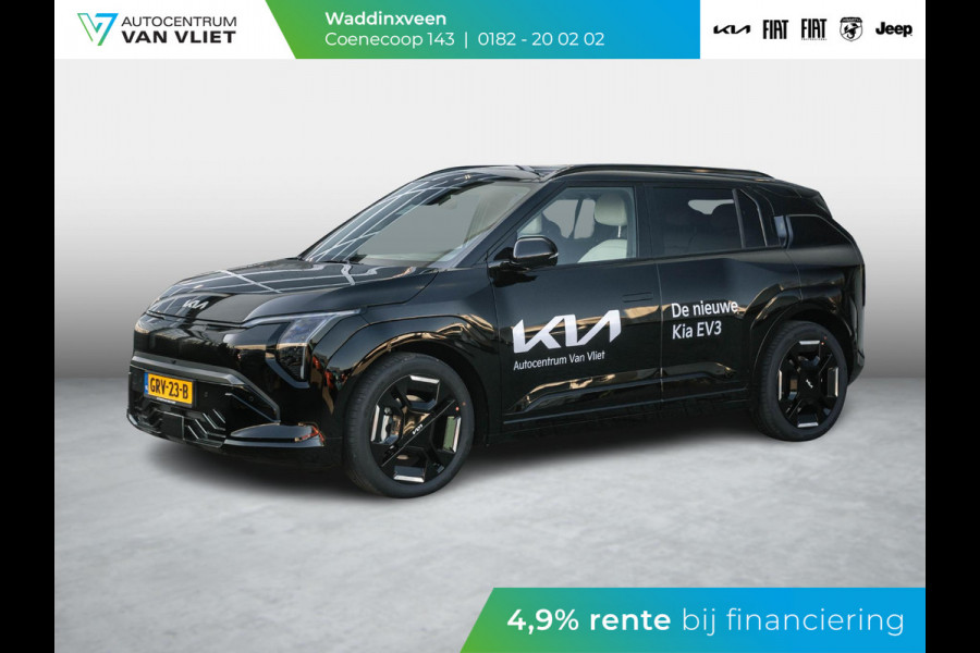Kia EV3 GT-PlusLine 81.4 kWh Direct beschikbaar  l 360 camera l l Harman Kardon l  Stoel en stuurverwarming l Stoel ventilatie  l Schuif kantel dak l