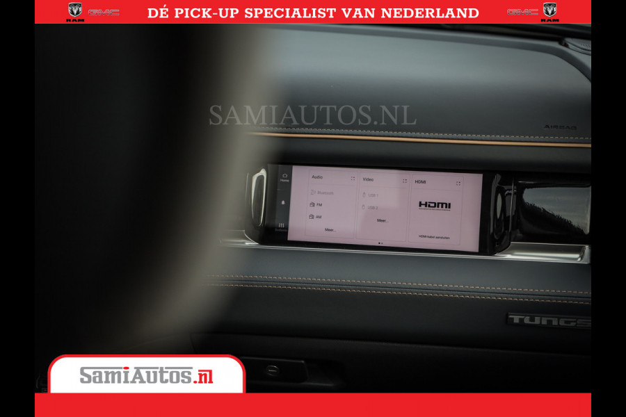 Dodge Ram 1500 Tungsten | De Meest Luxe Pick-Up op de Markt | 540 Pk 706 Nm | Exclusieve en Kracht | Comfortabele Dubbele Cabine met Royale 5 Zitplaatsen | BPM vrij | Nu Leverbaar uit Voorraad | Voorraad Nr 2321 - 8586