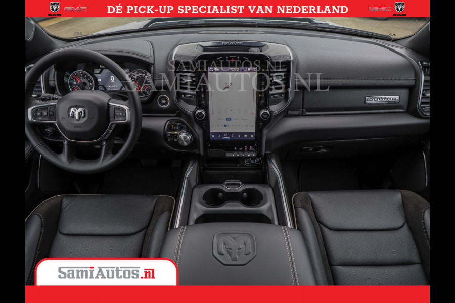Dodge Ram 1500 Laramie Night | V8 5,7 402HP | Krachtige Hemi | Comfortabele Dubbele Cabine met Royale 5 Zitplaatsen | BPM vrij | Nu Leverbaar uit Voorraad | Voorraad Nr 2015 - 4725
