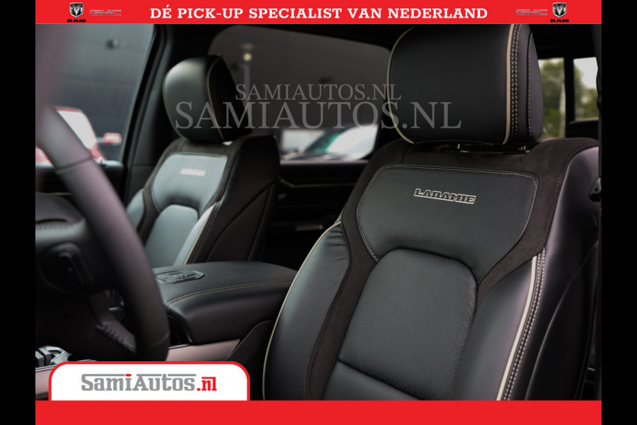 Dodge Ram 1500 Laramie Night | V8 5,7 402HP | Krachtige Hemi | Comfortabele Dubbele Cabine met Royale 5 Zitplaatsen | BPM vrij | Nu Leverbaar uit Voorraad | Voorraad Nr 2015 - 4725