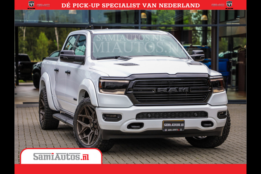 Dodge Ram 1500 Laramie Night | V8 5,7 402HP | Krachtige Hemi | Comfortabele Dubbele Cabine met Royale 5 Zitplaatsen | BPM vrij | Nu Leverbaar uit Voorraad | Voorraad Nr 2015 - 4725