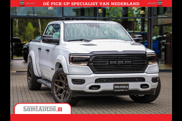 Dodge Ram 1500 Laramie Night | V8 5,7 402HP | Krachtige Hemi | Comfortabele Dubbele Cabine met Royale 5 Zitplaatsen | BPM vrij | Nu Leverbaar uit Voorraad | Voorraad Nr 2015 - 4725