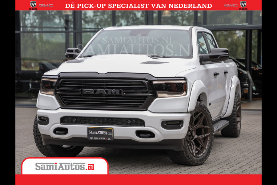 Dodge Ram 1500 Laramie Night | V8 5,7 402HP | Krachtige Hemi | Comfortabele Dubbele Cabine met Royale 5 Zitplaatsen | BPM vrij | Nu Leverbaar uit Voorraad | Voorraad Nr 2015 - 4725