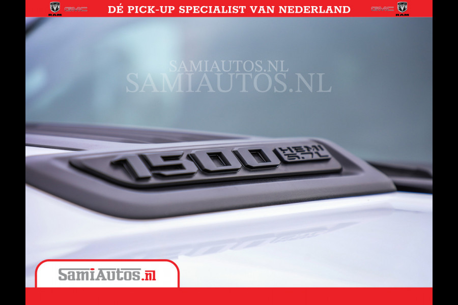 Dodge Ram 1500 Laramie Night | V8 5,7 402HP | Krachtige Hemi | Comfortabele Dubbele Cabine met Royale 5 Zitplaatsen | BPM vrij | Nu Leverbaar uit Voorraad | Voorraad Nr 2015 - 4725