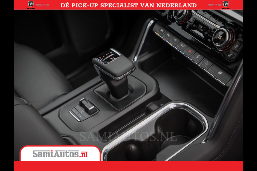 GMC Sierra DENALI 6.2 V8 426PK | Full Option | De Meest Luxe Pick-Up in zijn Klasse | Comfortabele Dubbele Cabine met Royale 5 Zitplaatsen | BPM vrij | Nu Leverbaar uit Voorraad | Voorraad Nr 419189