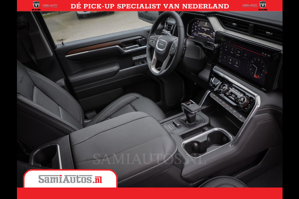 GMC Sierra DENALI 6.2 V8 426PK | Full Option | De Meest Luxe Pick-Up in zijn Klasse | Comfortabele Dubbele Cabine met Royale 5 Zitplaatsen | BPM vrij | Nu Leverbaar uit Voorraad | Voorraad Nr 419189