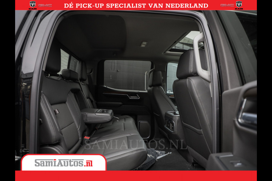 GMC Sierra DENALI 6.2 V8 426PK | Full Option | De Meest Luxe Pick-Up in zijn Klasse | Comfortabele Dubbele Cabine met Royale 5 Zitplaatsen | BPM vrij | Nu Leverbaar uit Voorraad | Voorraad Nr 419189