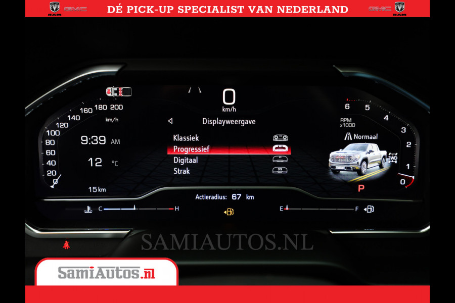 GMC Sierra DENALI 6.2 V8 426PK | Full Option | De Meest Luxe Pick-Up in zijn Klasse | Comfortabele Dubbele Cabine met Royale 5 Zitplaatsen | BPM vrij | Nu Leverbaar uit Voorraad | Voorraad Nr 419189