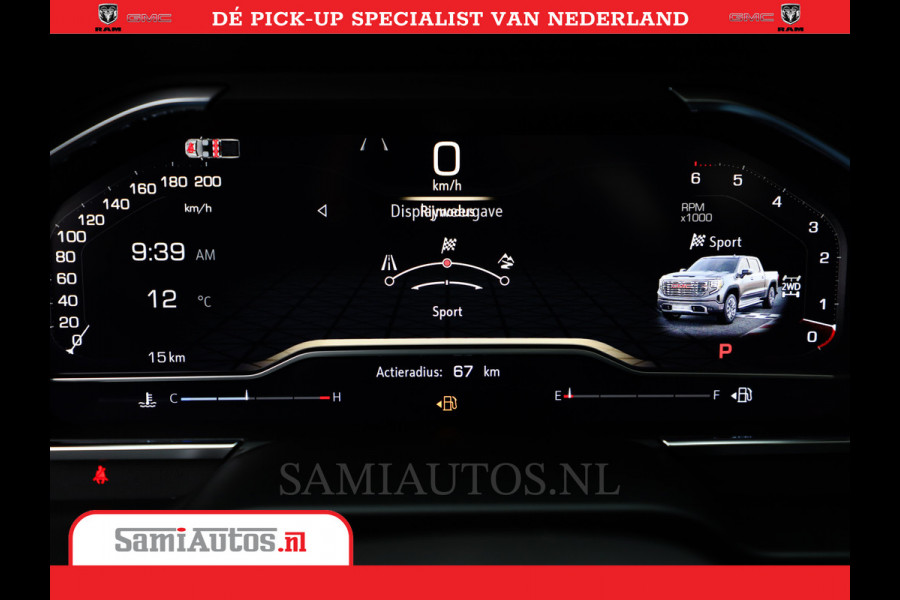 GMC Sierra DENALI 6.2 V8 426PK | Full Option | De Meest Luxe Pick-Up in zijn Klasse | Comfortabele Dubbele Cabine met Royale 5 Zitplaatsen | BPM vrij | Nu Leverbaar uit Voorraad | Voorraad Nr 419189