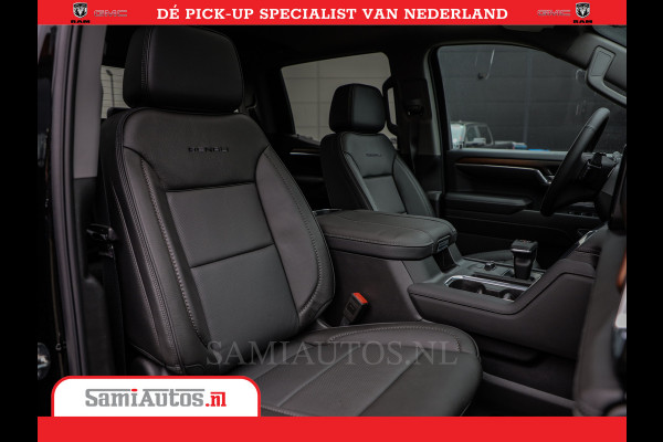 GMC Sierra DENALI 6.2 V8 426PK | Full Option | De Meest Luxe Pick-Up in zijn Klasse | Comfortabele Dubbele Cabine met Royale 5 Zitplaatsen | BPM vrij | Nu Leverbaar uit Voorraad | Voorraad Nr 419189