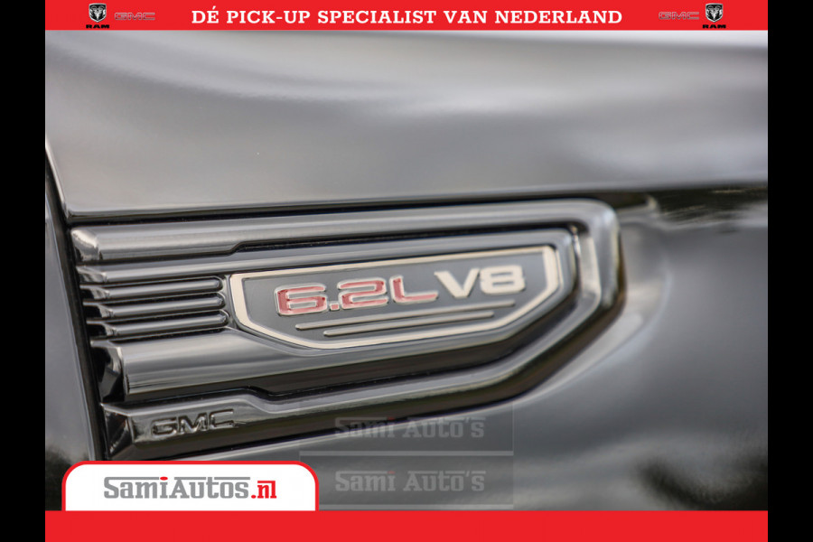 GMC Sierra DENALI 6.2 V8 426PK | Full Option | De Meest Luxe Pick-Up in zijn Klasse | Comfortabele Dubbele Cabine met Royale 5 Zitplaatsen | BPM vrij | Nu Leverbaar uit Voorraad | Voorraad Nr 419189