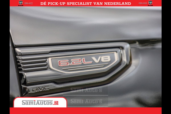 GMC Sierra DENALI 6.2 V8 426PK | Full Option | De Meest Luxe Pick-Up in zijn Klasse | Comfortabele Dubbele Cabine met Royale 5 Zitplaatsen | BPM vrij | Nu Leverbaar uit Voorraad | Voorraad Nr 419189