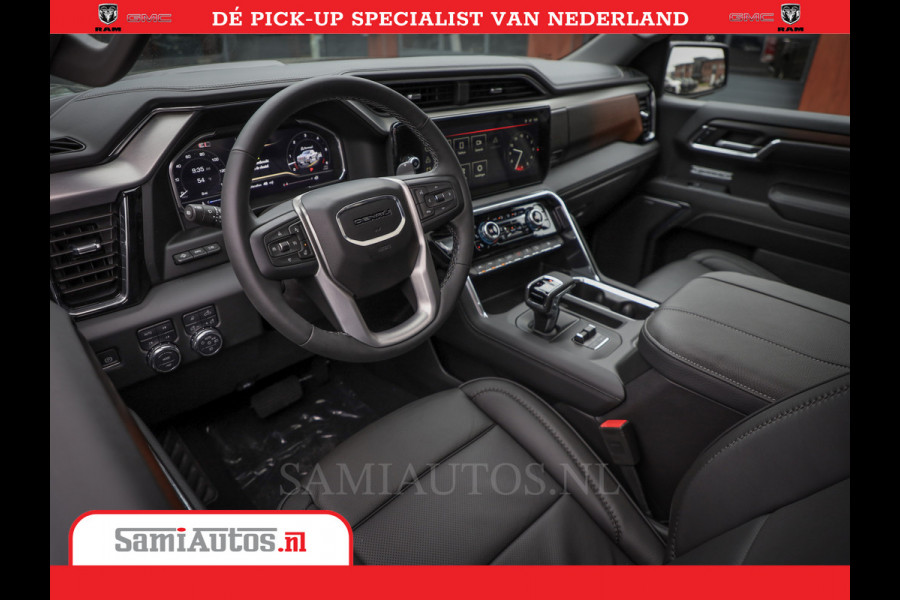 GMC Sierra DENALI 6.2 V8 426PK | Full Option | De Meest Luxe Pick-Up in zijn Klasse | Comfortabele Dubbele Cabine met Royale 5 Zitplaatsen | BPM vrij | Nu Leverbaar uit Voorraad | Voorraad Nr 419189