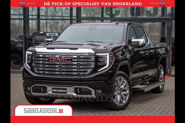 GMC Sierra DENALI | All-In Prijs | 6,2 V8 Full Option | De Meest Luxe Pick-Up in zijn Klasse | Comfortabele Dubbele Cabine met Royale 5 Zitplaatsen | BPM vrij | Nu Leverbaar uit Voorraad | Voorraad Nr 433587