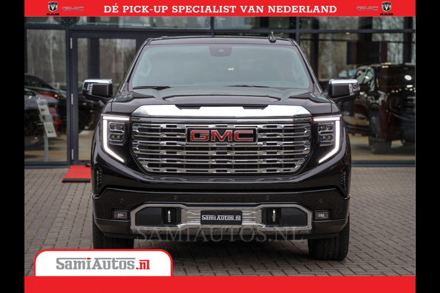 GMC Sierra DENALI | All-In Prijs | 6,2 V8 Full Option | De Meest Luxe Pick-Up in zijn Klasse | Comfortabele Dubbele Cabine met Royale 5 Zitplaatsen | BPM vrij | Nu Leverbaar uit Voorraad | Voorraad Nr 433587