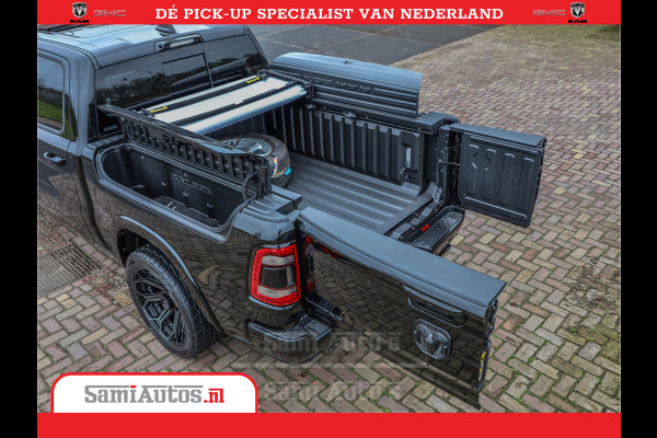 Dodge Ram 1500 LPG | RAMBOX | MWK | VIRTUAL | 5.7 V8 HEMI 402PK | LIMITED NIGHT | HUD ADG | SER LUCHTVERING | MEEST VOLLE UITVOERING | CREW CAB | DUBBELE CABINE | DC | 5 PERSOONS | GRIJSKENTEKEN BEDRIJFS AUTO |