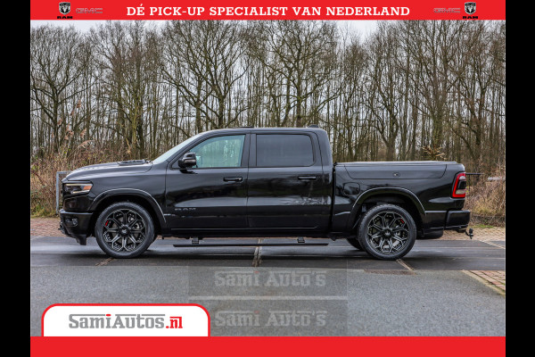 Dodge Ram 1500 LPG | RAMBOX | MWK | VIRTUAL | 5.7 V8 HEMI 402PK | LIMITED NIGHT | HUD ADG | SER LUCHTVERING | MEEST VOLLE UITVOERING | CREW CAB | DUBBELE CABINE | DC | 5 PERSOONS | GRIJSKENTEKEN BEDRIJFS AUTO |