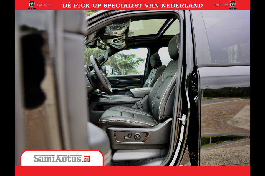 Dodge Ram 1500 LPG | RAMBOX | MWK | VIRTUAL | 5.7 V8 HEMI 402PK | LIMITED NIGHT | HUD ADG | SER LUCHTVERING | MEEST VOLLE UITVOERING | CREW CAB | DUBBELE CABINE | DC | 5 PERSOONS | GRIJSKENTEKEN BEDRIJFS AUTO |