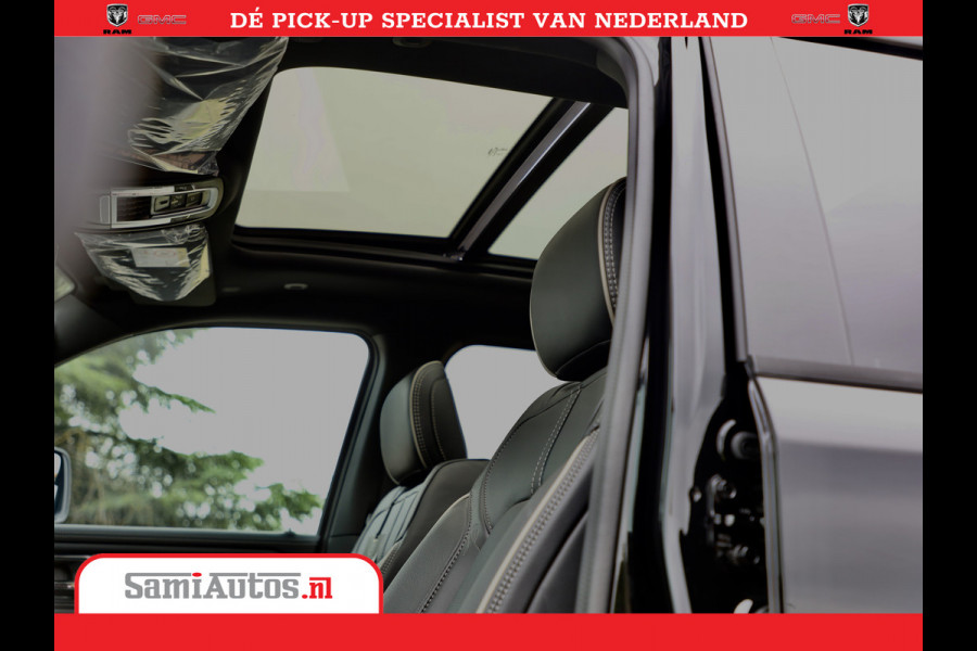 Dodge Ram 1500 LPG | RAMBOX | MWK | VIRTUAL | 5.7 V8 HEMI 402PK | LIMITED NIGHT | HUD ADG | SER LUCHTVERING | MEEST VOLLE UITVOERING | CREW CAB | DUBBELE CABINE | DC | 5 PERSOONS | GRIJSKENTEKEN BEDRIJFS AUTO |