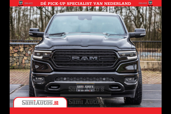 Dodge Ram 1500 LPG | RAMBOX | MWK | VIRTUAL | 5.7 V8 HEMI 402PK | LIMITED NIGHT | HUD ADG | SER LUCHTVERING | MEEST VOLLE UITVOERING | CREW CAB | DUBBELE CABINE | DC | 5 PERSOONS | GRIJSKENTEKEN BEDRIJFS AUTO |
