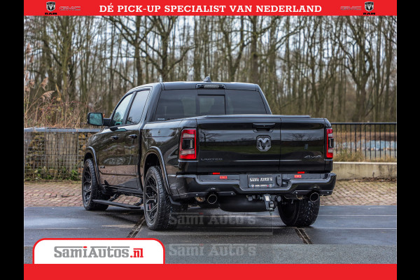 Dodge Ram 1500 LPG | RAMBOX | MWK | VIRTUAL | 5.7 V8 HEMI 402PK | LIMITED NIGHT | HUD ADG | SER LUCHTVERING | MEEST VOLLE UITVOERING | CREW CAB | DUBBELE CABINE | DC | 5 PERSOONS | GRIJSKENTEKEN BEDRIJFS AUTO |