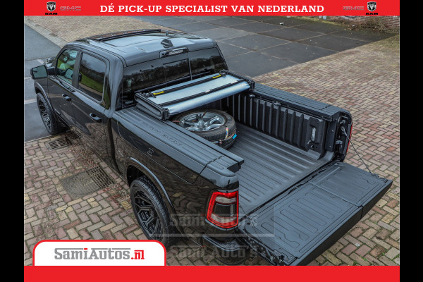 Dodge Ram 1500 LPG | RAMBOX | MWK | VIRTUAL | 5.7 V8 HEMI 402PK | LIMITED NIGHT | HUD ADG | SER LUCHTVERING | MEEST VOLLE UITVOERING | CREW CAB | DUBBELE CABINE | DC | 5 PERSOONS | GRIJSKENTEKEN BEDRIJFS AUTO |